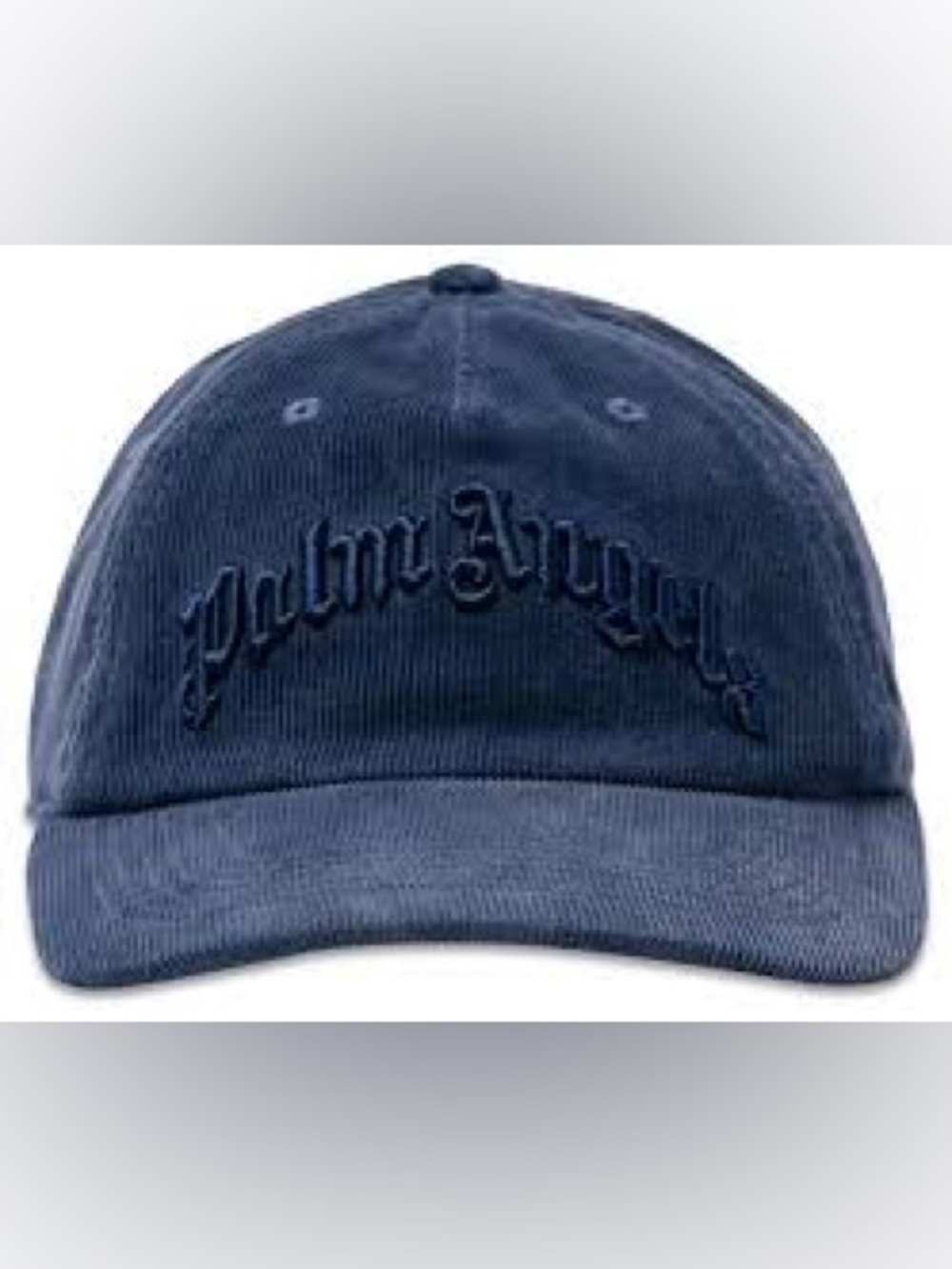 Palm angels curved logo corduroy cap